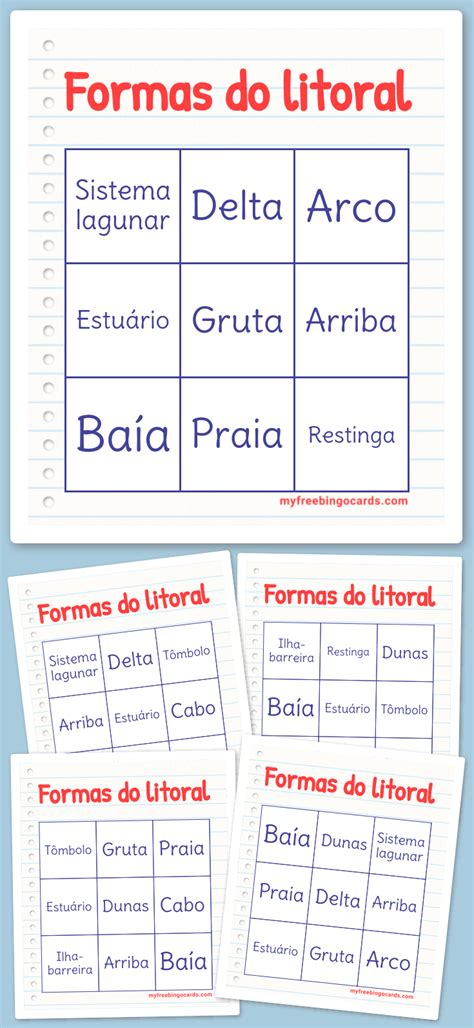 Virtual Formas Do Litoral Bingo