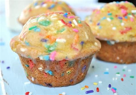 Birthday Cake Muffins The Seasoned Mom