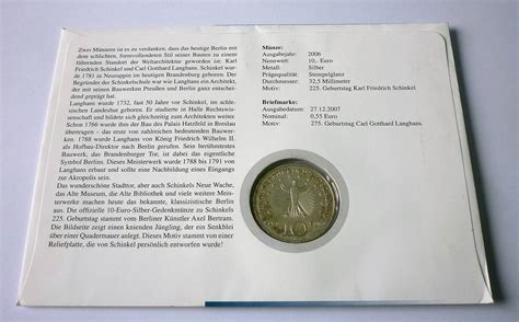 Deutschland Bundesrepublik Deutschland Euro F Numisbrief