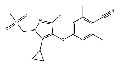 Benzonitrile Cyclopropyl Methyl Methylsulfonyl Methyl H