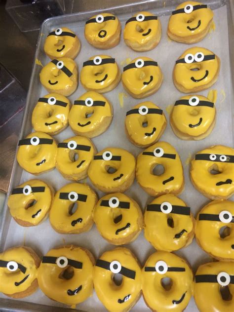 Minion Donuts Fancy Donuts Donut Decorating Ideas