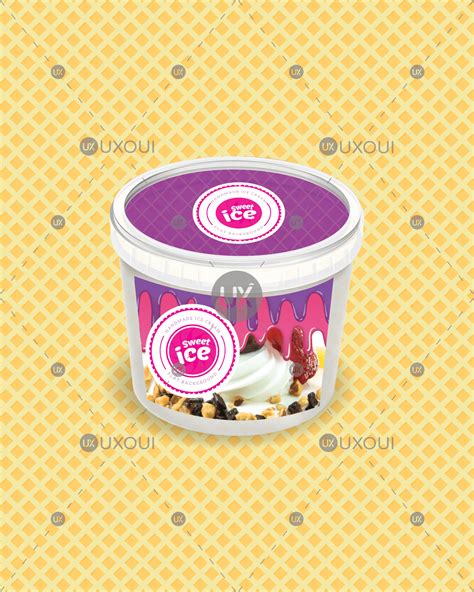 Ice Cream Packaging Design Template