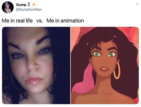 Esmeralda Me Vs Animated Me Know Your Meme