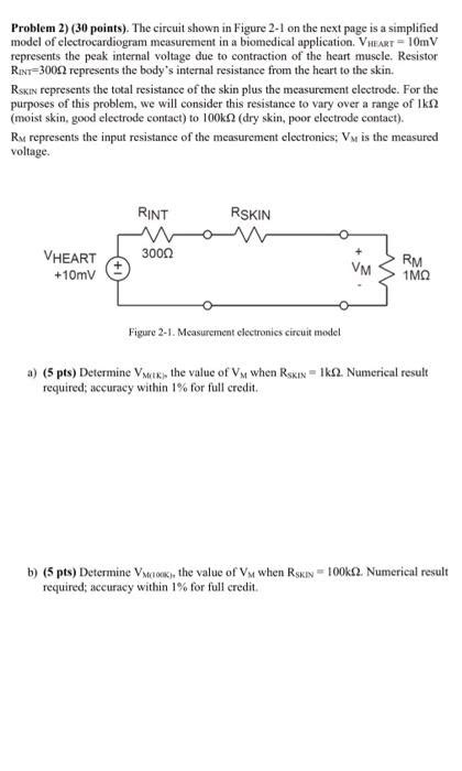 Solved Problem 2 30 Points The Circuit Shown In Figure