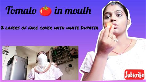 Gag Talk Challenge With Tomato Inside The Mouth Gag Talk Challenge