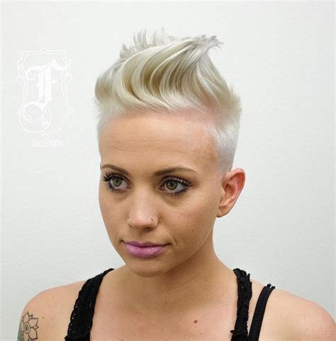 70 Most Gorgeous Mohawk Hairstyles Of Nowadays Mohawk Hairstyles Short Mohawk Short Hair Mohawk