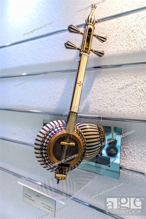 Traditional Iranian Bowed String Instrument Called Kamancheh In Museum