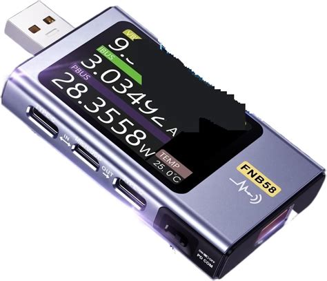 Probador De Bater A Probador Digital Usb Fnb Volt Metro Amper Metro