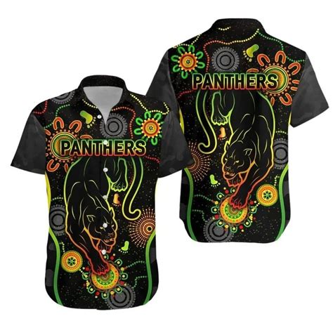 AIO Pride Penrith Panthers Hawaiian Shirt Anzac Day Unique Indigenous