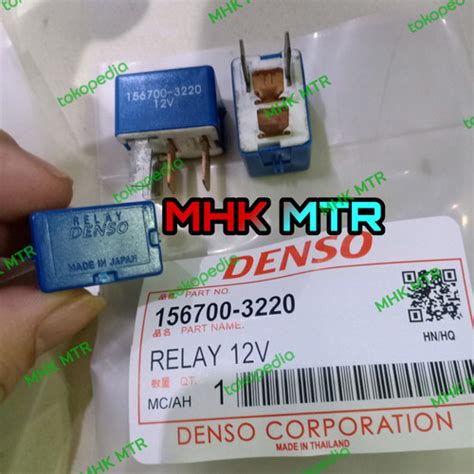 Jual RELAY BIRU KAKI 4 12V DENSO RILEY BIRU UNIVERSAL DENSO ORI JAPAN