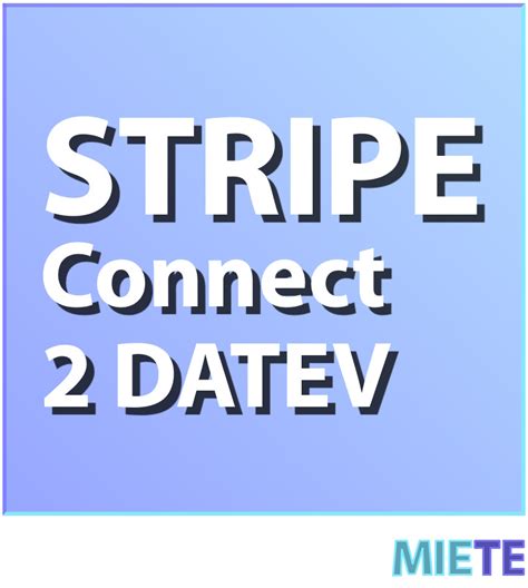 Stripe Connect 2 DATEV FIBU Schnittstellen Von JERA GmbH