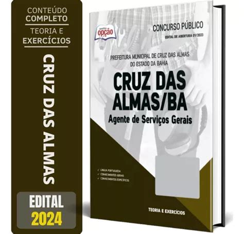 Apostila Prefeitura Cruz Das Almas Ba Agente Servi Os Frete Gr Tis