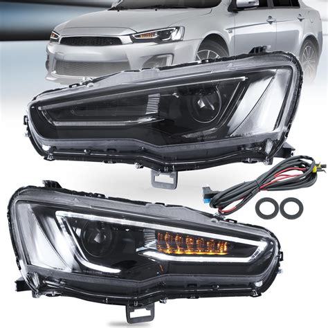 Buy VLAND Headlights Assembly Fit For Mitsubishi Lancer EVO X 2008