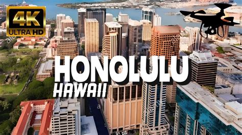 Honolulu Hawaii In 4k By Drone Amazing View Of Honolulu Hawaii