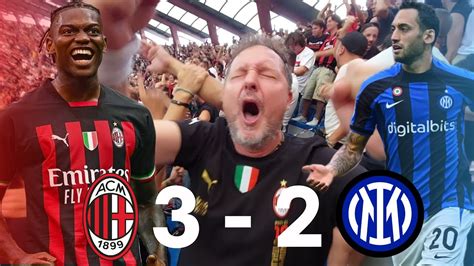 DERBY LIVE REACTION DALLA CURVA SUD MILANO MILAN 3 2 INTER SAN SIRO