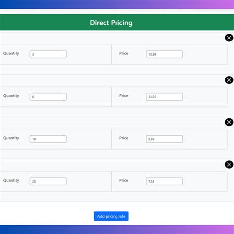 Woocommerce Advanced Pricing Discounts Quantity Swatches