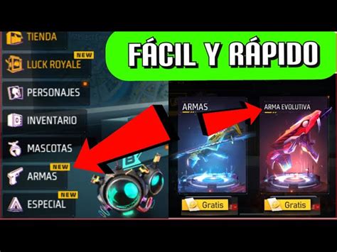 Gu A Definitiva C Mo Conseguir Armas Evolutivas En Free Fire Zon Truco