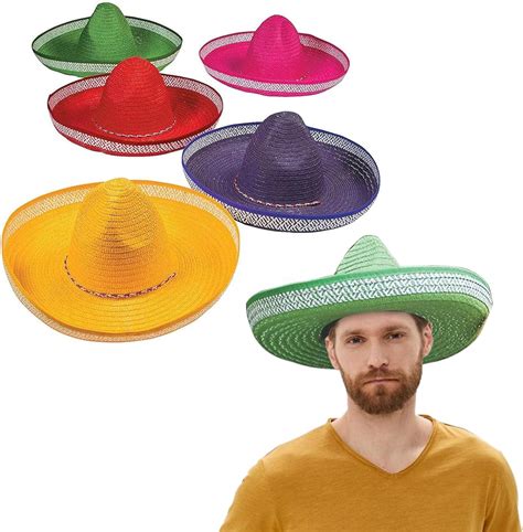 Fun Express Colored Sombrero Hats Enjoy Long Lasting