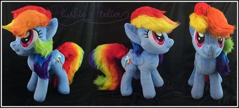 Rainbow Dash Custom Plush by SakuSay on DeviantArt