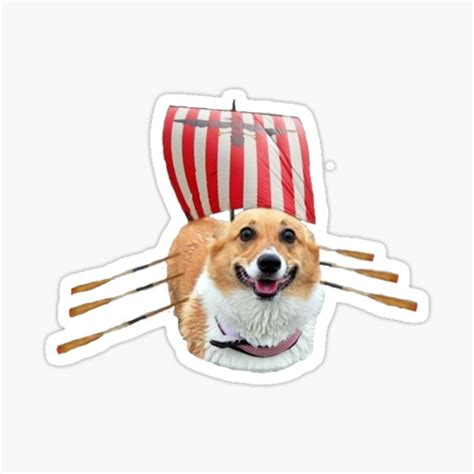 corgo ship corgi sticker  sale  ppculture redbubble