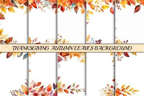 Thanksgiving Autumn Leaves Background Graphic by SimpleStyles ...