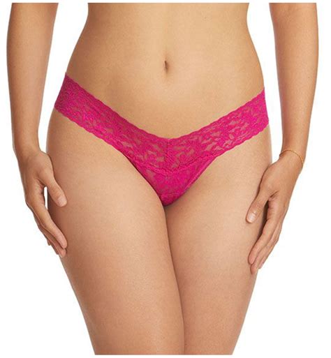 Hanky Panky Signature Lace Low Rise Thong 4911P Pink Ruby Walmart