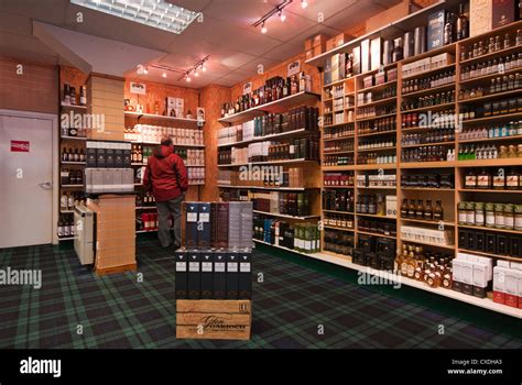 Inside Of A Whisky Shop Whiskey Shops Scotland Stock Photo Alamy