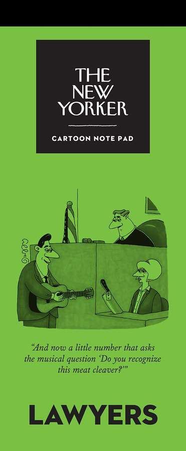 The New Yorker THE NEW YORKER Lawyer Cartoons Notepad | The new yorker ...