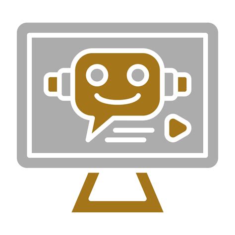 Chatbot Vector Icon Style 22492140 Vector Art at Vecteezy