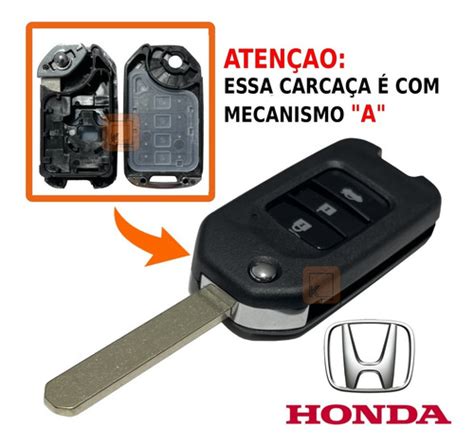 Chave Canivete Honda New Civic City 2014 2015 2016 2017 MercadoLivre