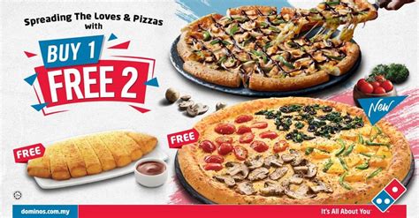 Feb Onward Dominos Pizza Buy Free Promotion