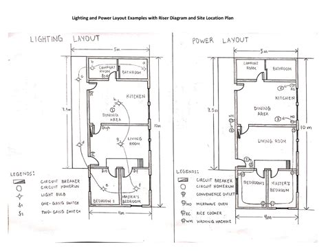 Electrical Engineering Electrical Plan Lighting And Power Layout