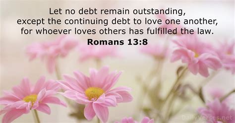 August 19, 2024 - Bible verse of the day - Romans 13:8 - DailyVerses.net