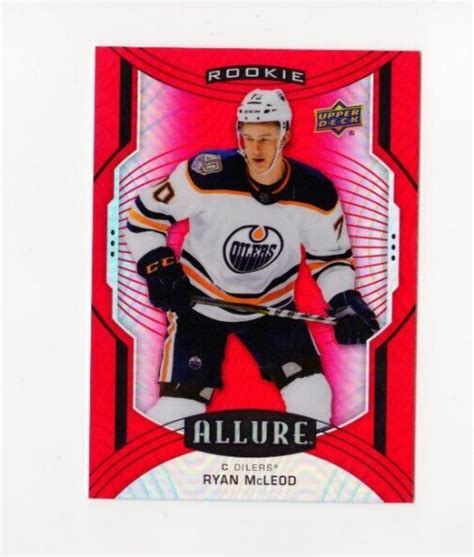 Upper Deck Allure Ryan Mcleod Rc Red Rainbow Edmonton