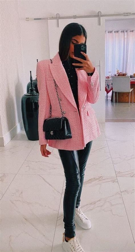 What To Wear With A Pink Blazer Chic Outfit Ideas Pink