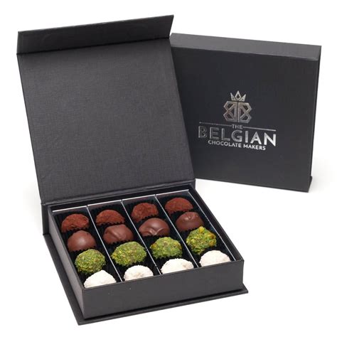 Belgian chocolate truffles gift box (mix 3) 260 Grs - The Belgian ...