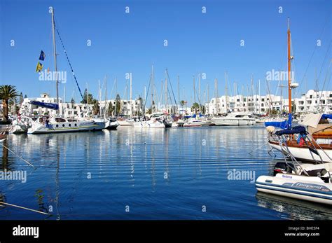 Yachts in harbour, Port El Kantaoui Marina, Port El Kantaoui, Sousse ...