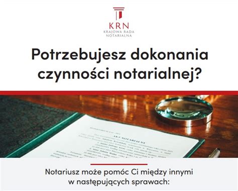 Czynno Ci Notarialne Broszura Informacyjna Aktualno Ci Krajowa