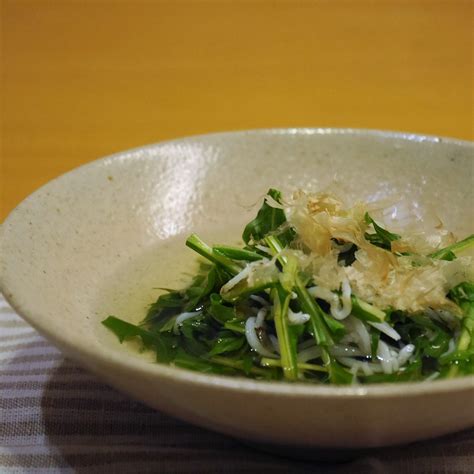 【うちレシピ】水菜としらすの白だしさっと煮★5分で完成 【参加中】白だしさっと煮の料理レシピ 毎日もぐもぐ・うまうま 楽天ブログ