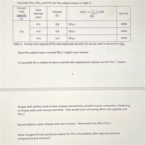 calculate fevfev  fev   subject shown cheggcom