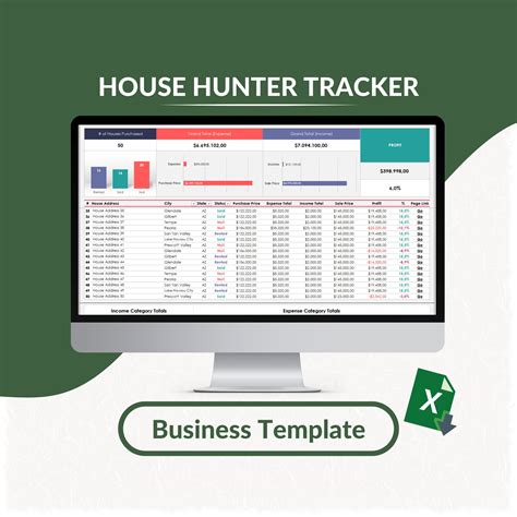 House Hunter Tracker Excel Template House Buying Sales - Etsy