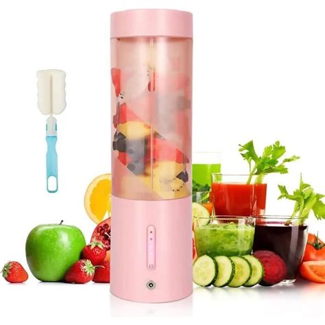 Blender Portable Mixeur Blender De Fresh Juice De 450 Ml Avec Batterie