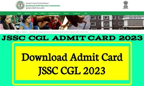 Jssc Cgl Admit Card Jssc Nic In Exam Link