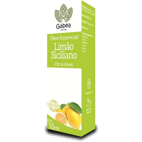 Óleo Essencial de Limão Siciliano 10ml Gabea Loja Virtual de Produtos