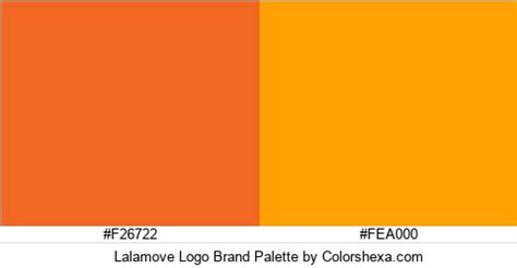 Lalamove Logo Brand Palette #F26722 #FEA000 Hex