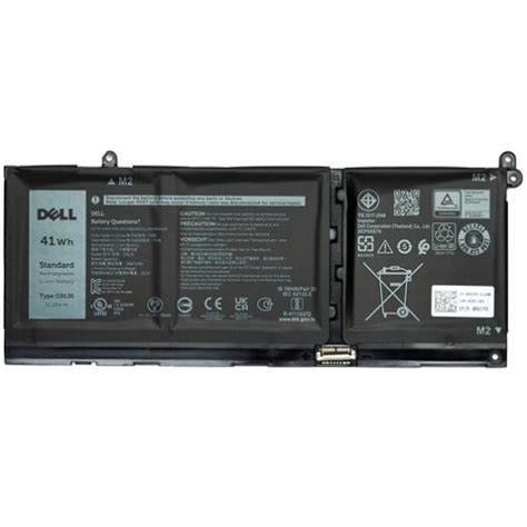 Dell 3 Cell 41 Wh Lithium Ion Replacement Battery For Select Laptops