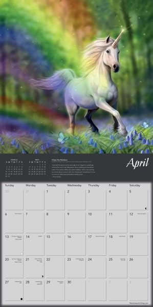 Unicorns By Anne Stokes Wall Calendar 2025 Art Calendar Flame Tree