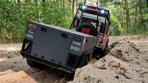 110 Scale Rc Land Rover Kahn Defender 110 With Custom Trailer 4x4 Off Road Rc4wd Gelande 2