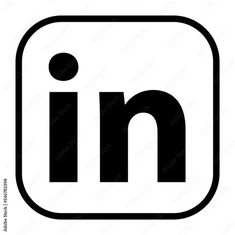 LinkedIn logo icon transparent png ilustración de Stock Adobe Stock