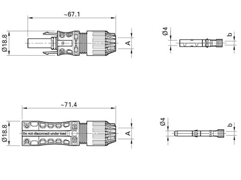 Stäubli PV KBT4 EVO 2 6II UR Conector MC4 Hembra EVO2 1500V 32